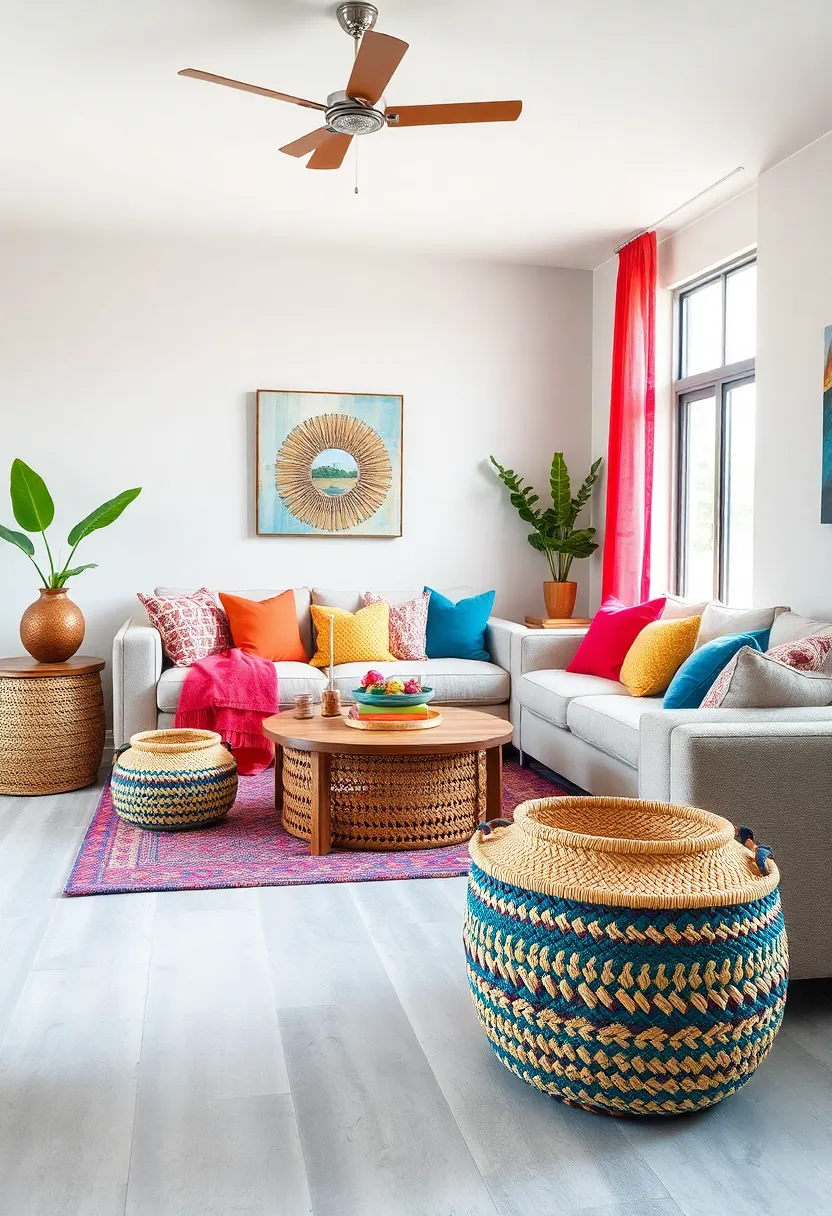 Woven Seagrass Baskets as⁢ Decorative storage