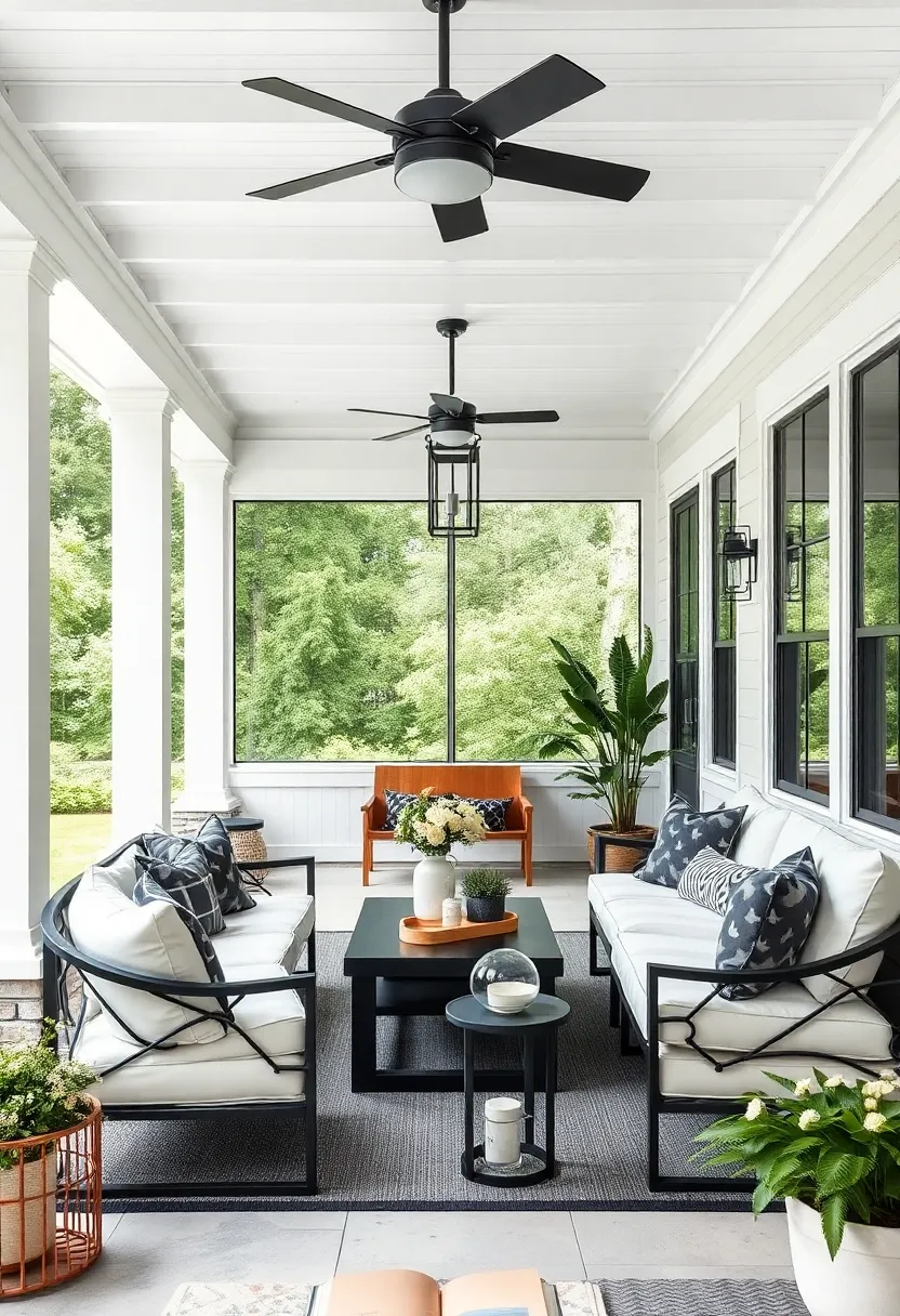 Monochrome Mood: Black and ‌white furnishings with metal accents ⁢to achieve a sophisticated and timeless aesthetic