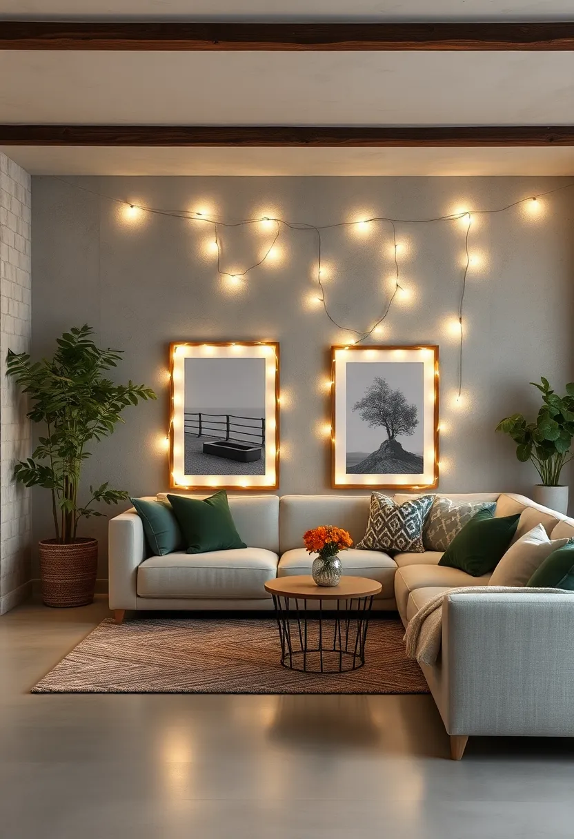 Use fairy lights to outline rustic picture frames, adding ⁤subtle brightness to⁣ your ⁣cherished memories