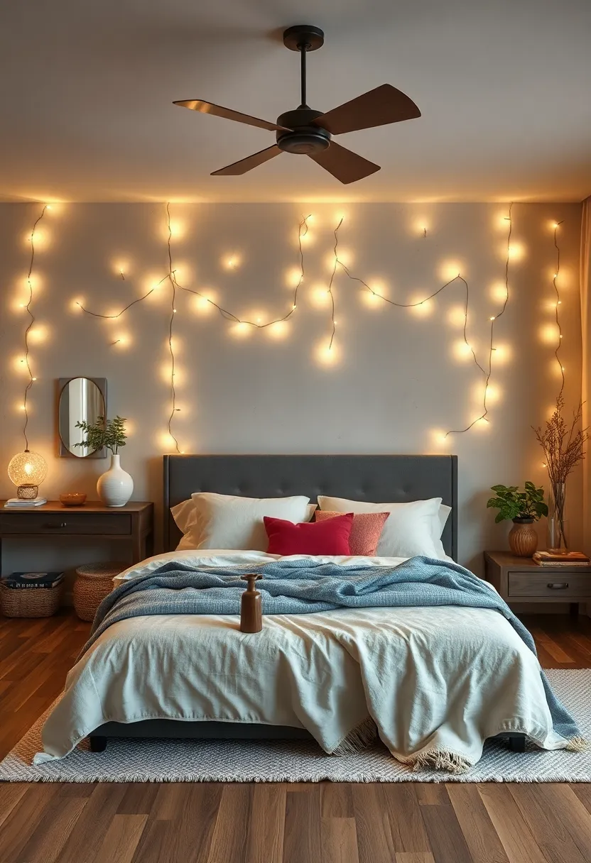 Wrap fairy lights ‌around bedposts or headboards to⁤ evoke a gentle,ethereal ambiance