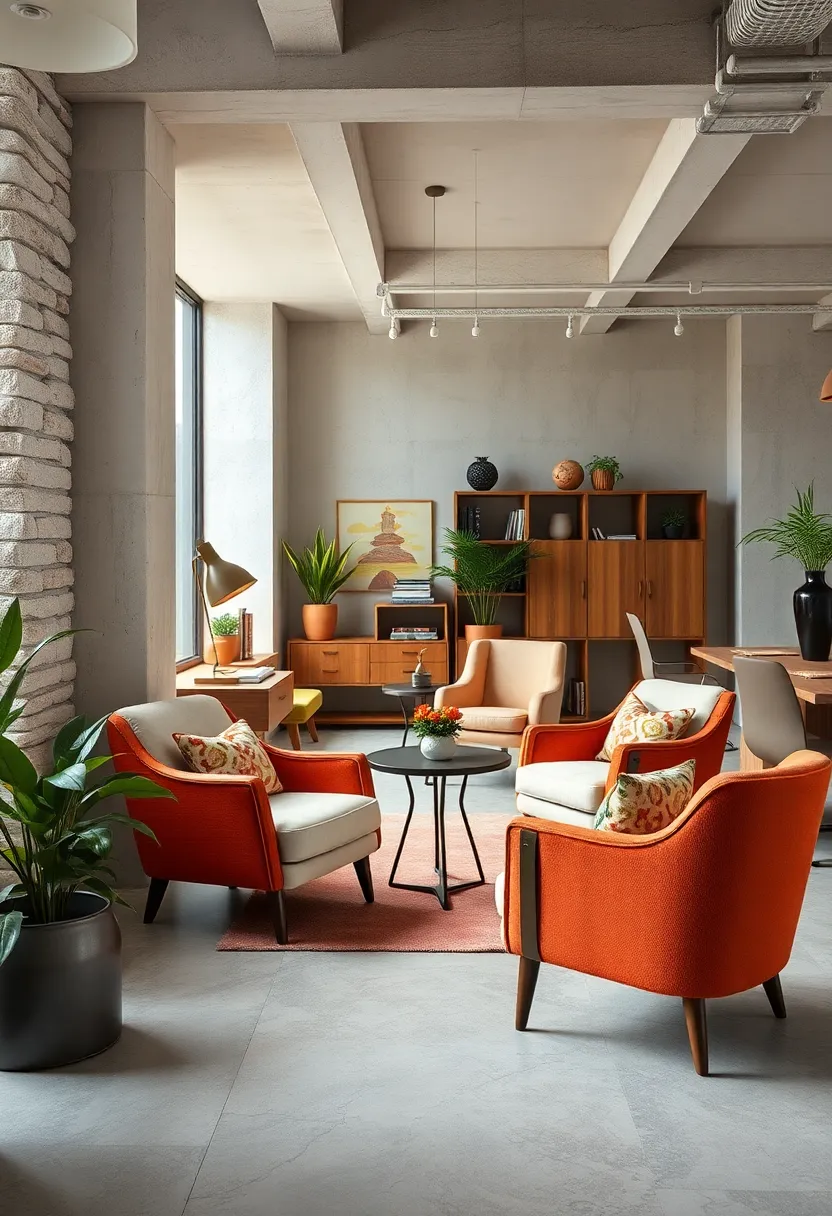 Vintage Armchairs Paired with ⁤Sleek Modern Desks for a Timeless‌ Eclectic Vibe