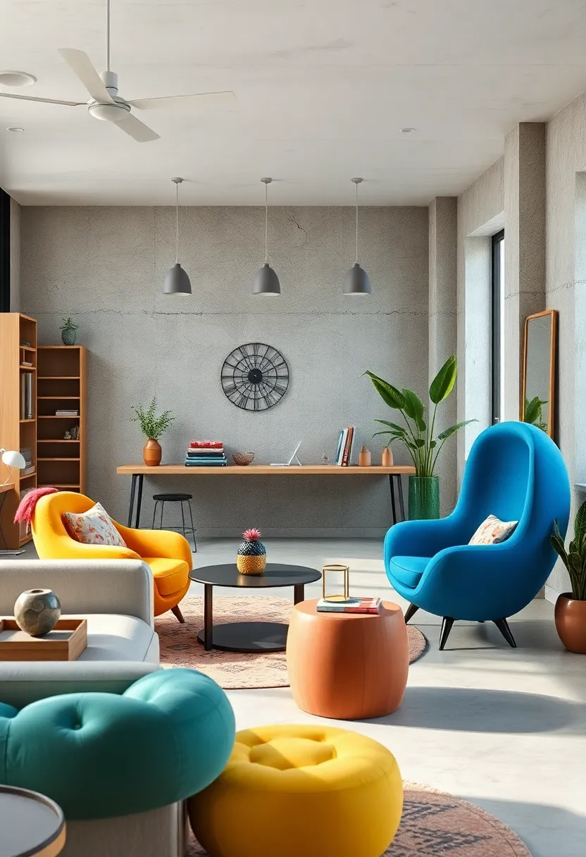 Modern Egg Chairs‌ in Bright Shades to‌ Foster Creativity