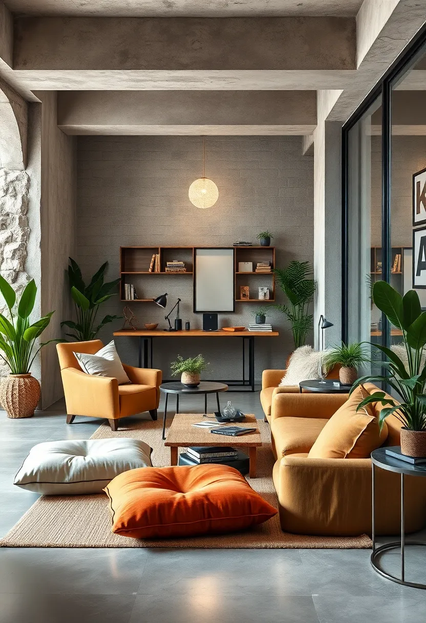 Oversized‌ Floor Cushions ​in Earth Tones⁤ for⁣ a Relaxed Meeting ‍Nook