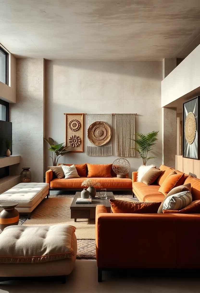 Introduce ‌subtle terry cloth or woven⁢ wall hangings in ochre and beige ⁣for texture