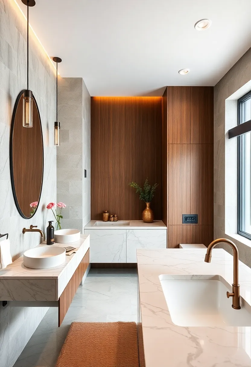 Classic Meets⁢ Contemporary: Marble countertops paired with ‌modern faucets uphold timeless luxury