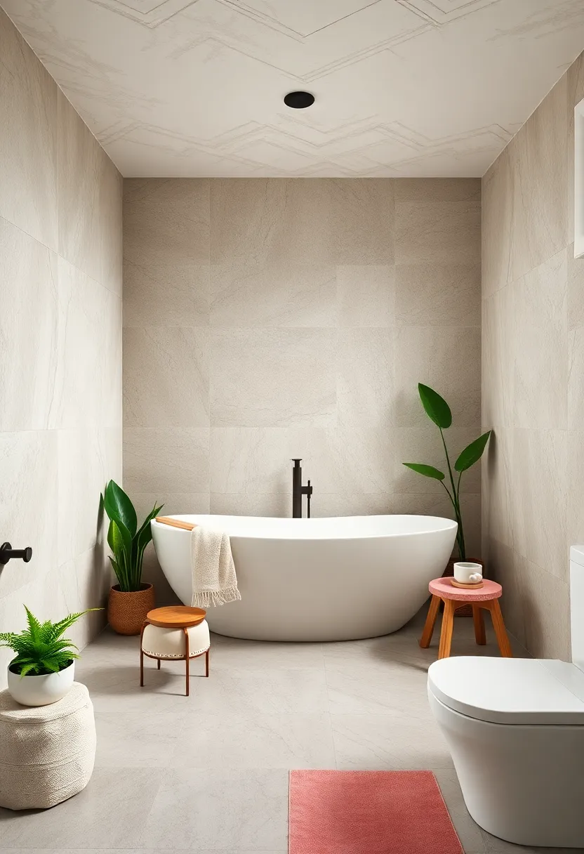 Nature-Inspired Oasis:⁣ Incorporating‍ living ‍plants ‌and organic stone elements adds tranquility and freshness