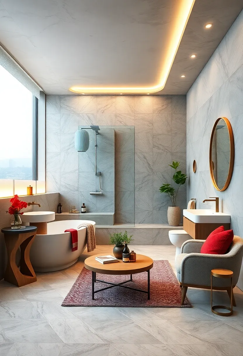 Futuristic Minimalism: Streamlined shapes, hidden storage, and touchless technology highlight sleek innovation