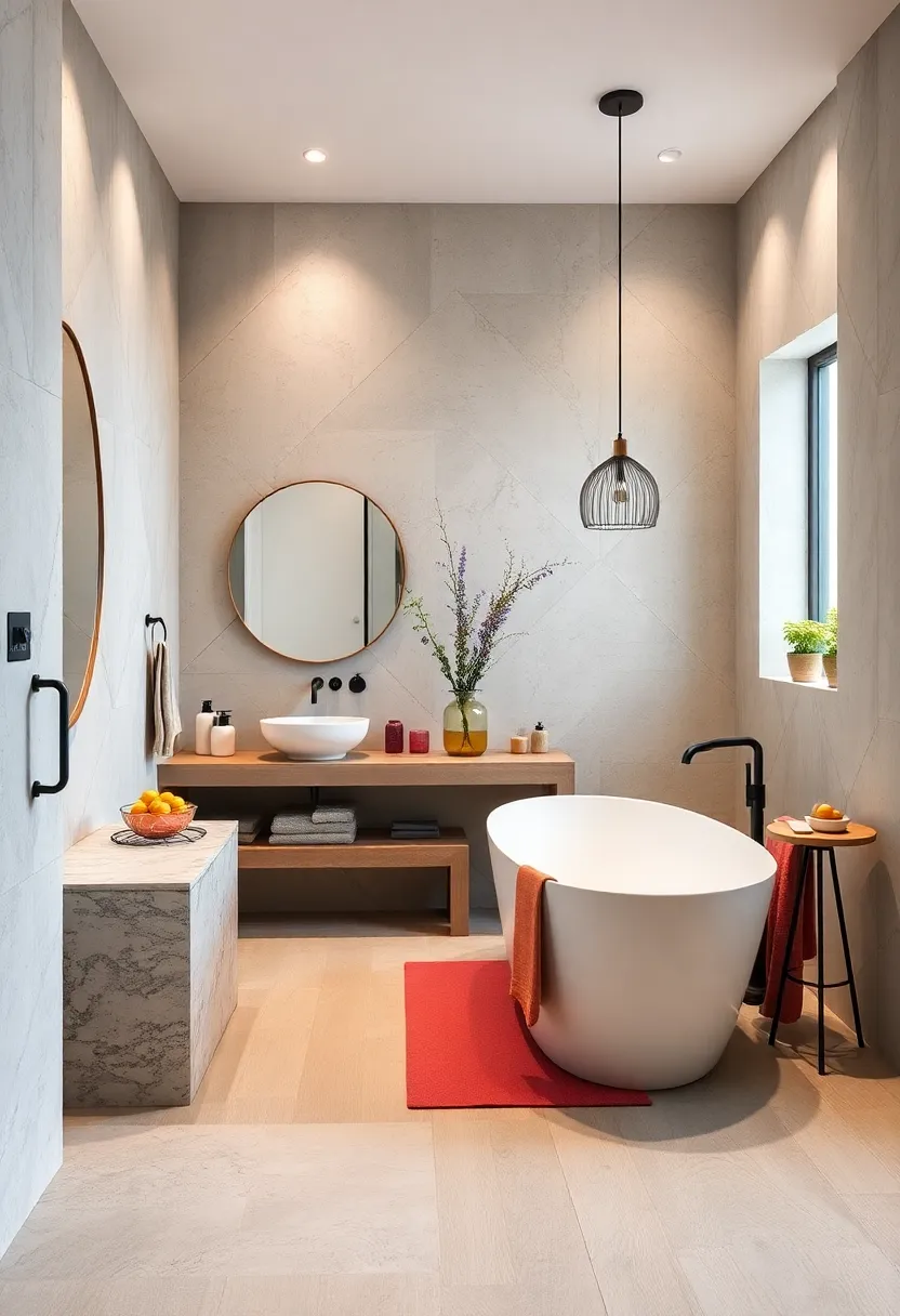 Curved Lines⁣ and soft Edges: Rounded⁢ mirrors ⁤and freestanding tubs bring a gentle, ‍modern flow to the space
