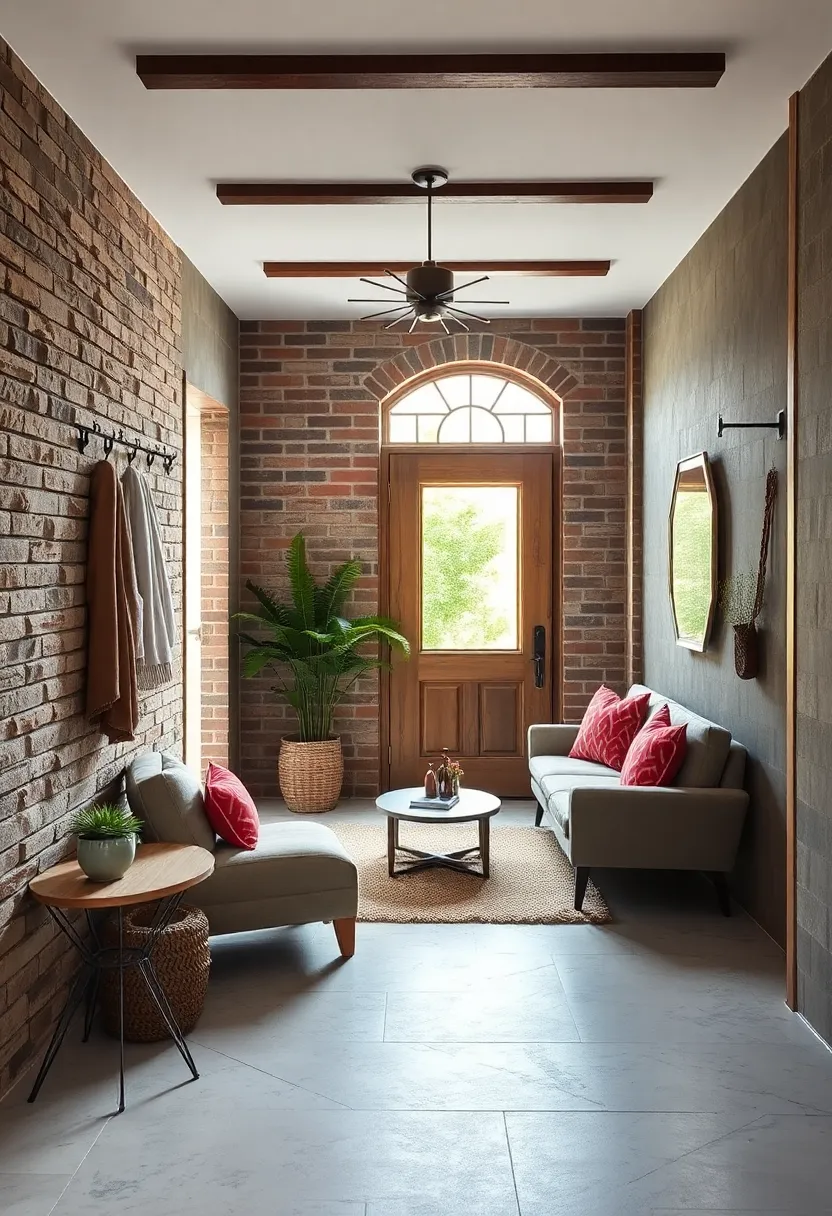 Industrial⁤ Edge Meets Warm⁢ Textures:​ Expose brick walls and⁤ metal hooks contrasted with ‍cozy textiles⁣ strike the perfect balance between ⁣rugged and inviting