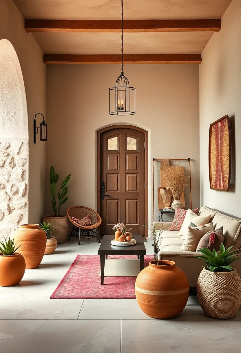 Southwestern Inspiration ⁣with Earth ⁢Tones: Terracotta pots, woven baskets, and warm colors evoke​ desert warmth and artisanal charm