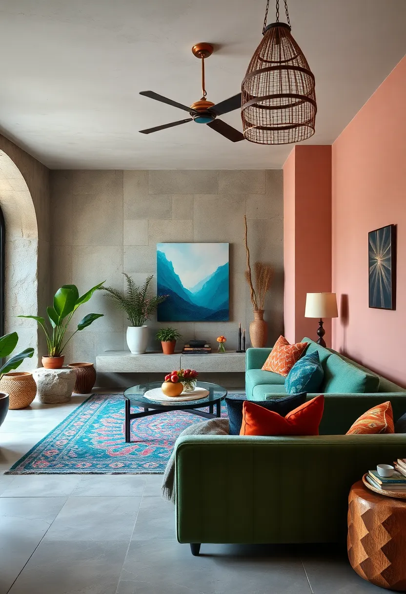 Mix ⁣vibrant ⁢jewel tones with earthy neutrals for a balanced boho palette