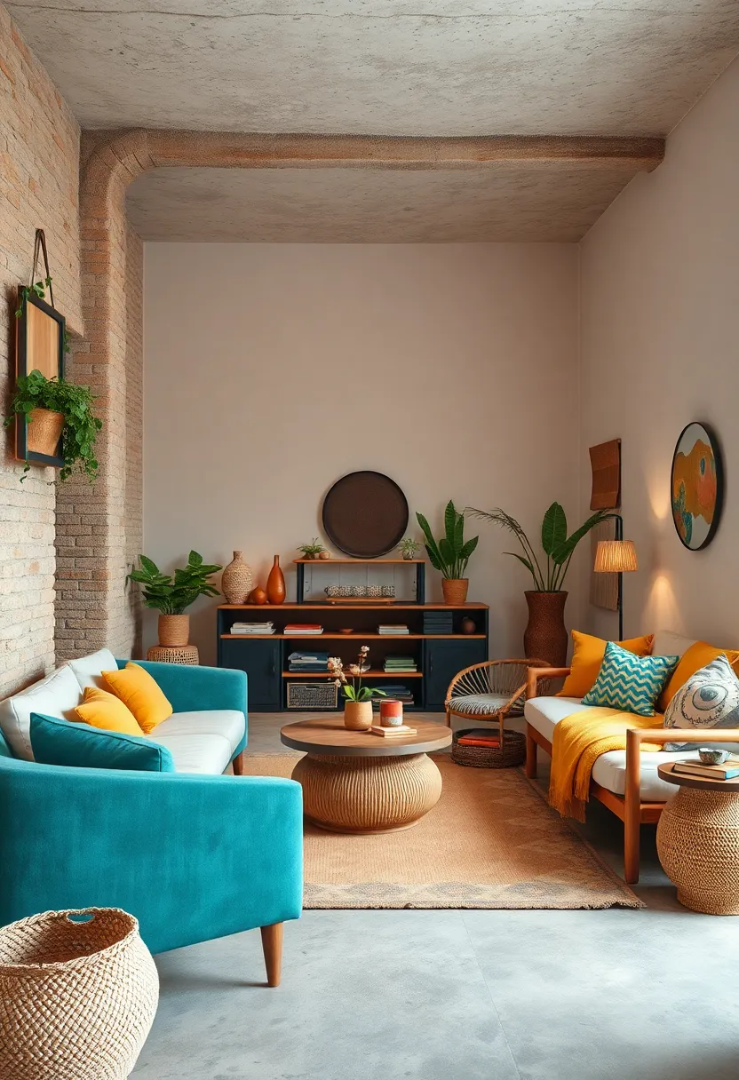 Use a mix of natural ‌materials ⁤like jute, cotton, and linen for textiles