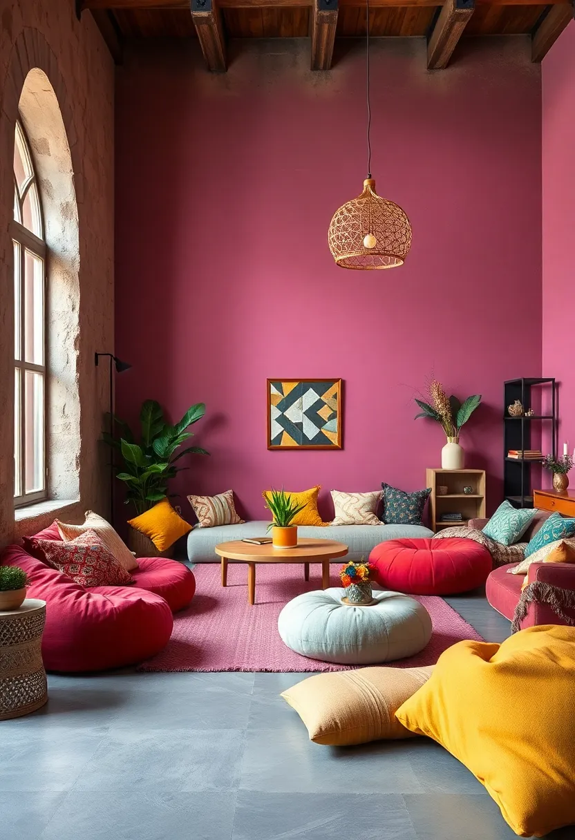 Opt for low, comfy floor seating⁢ like ⁢cushions or bean bags