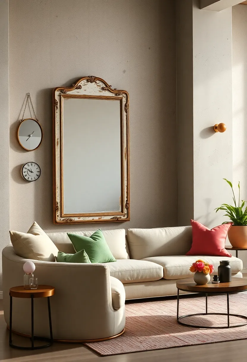 Pair a distressed vintage⁣ mirror with⁤ modern⁤ minimalist furniture for an effortlessly chic contrast