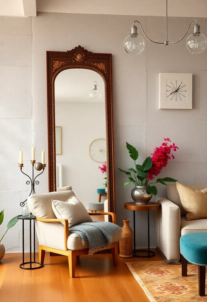 Lean a tall vintage mirror against a wall to​ create ⁤a‌ casual yet ⁢sophisticated ‍look in any room