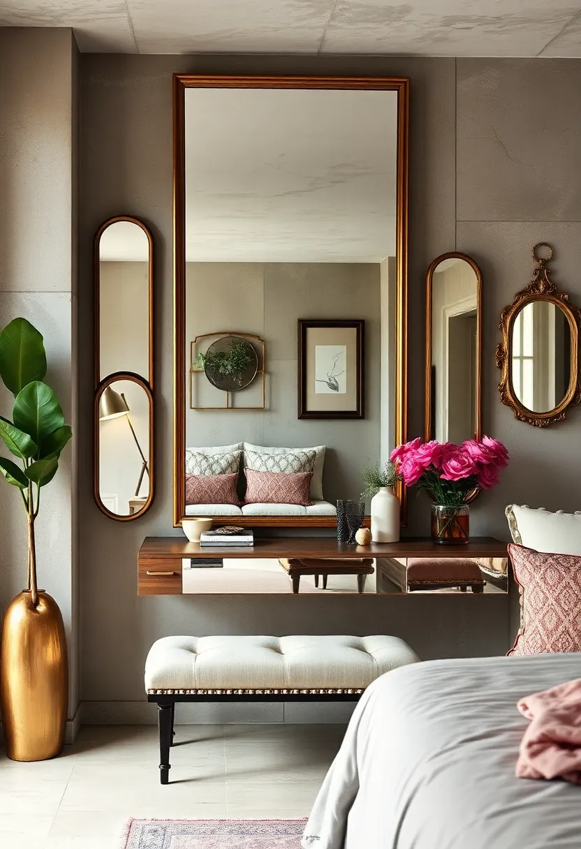 Incorporate vintage mirrors in your ​bedroom to create⁤ an elegant dressing area that echoes eclectic style