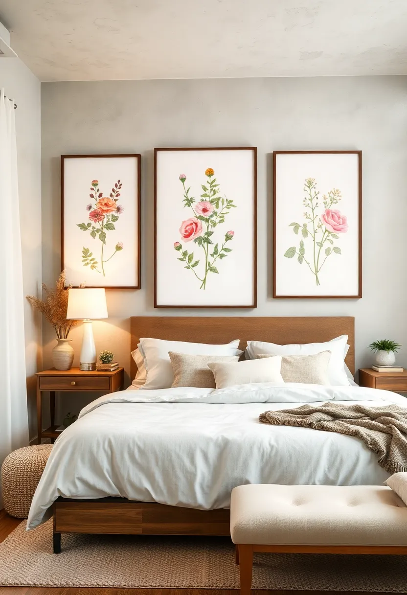 Framed Botanical Prints in ​Soft⁢ Pastels