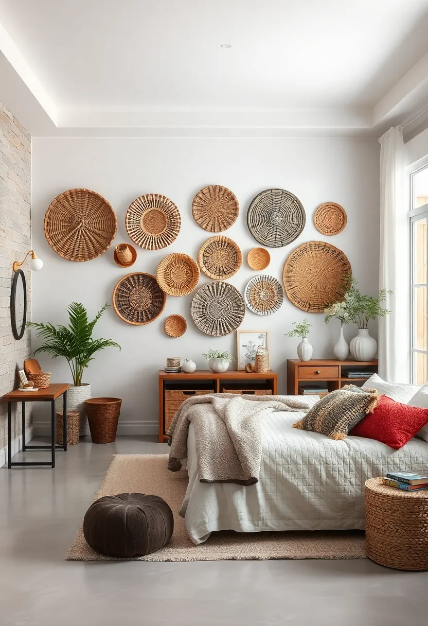 Woven Baskets as Wall Art