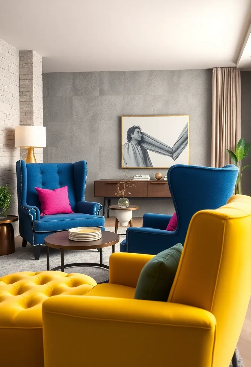 Classic Wingback Chairs Reimagined in ​Bold Colors