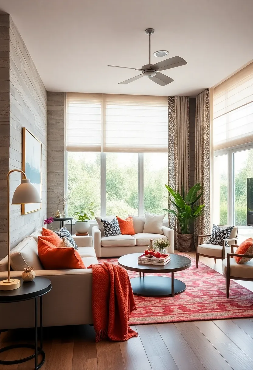 Layered Window⁤ Treatments Mixing Patterns and Textures