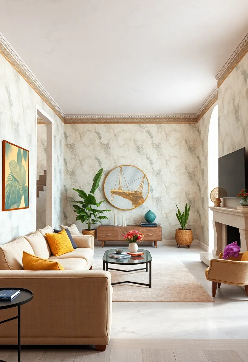 Refined Wallpaper‌ Borders as Nostalgic Detail