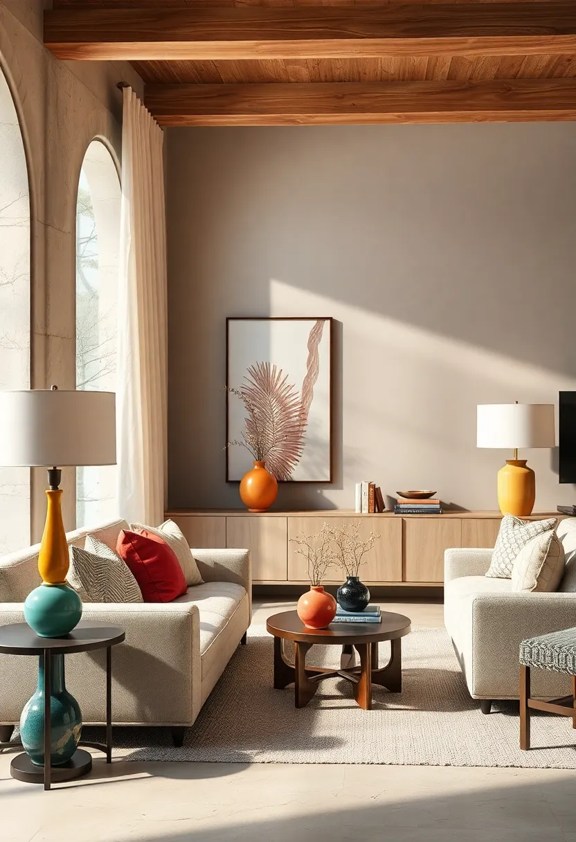 Statement‍ Ceramic Lamps: ‌Featuring bold, colorful ceramic bases with classic ‌shapes to bring⁤ artful ​lighting to modern grandmillennial rooms