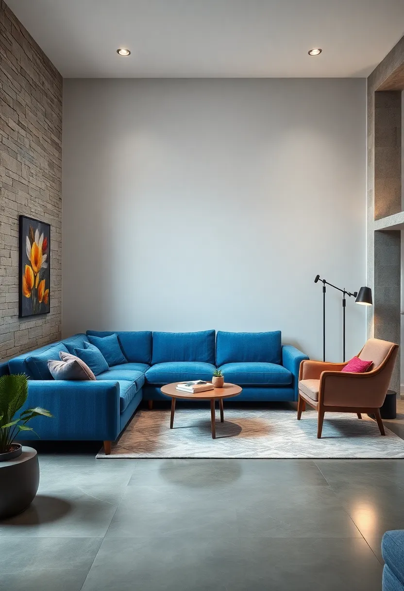 Create⁤ a cozy ​reading⁣ nook⁤ next to the ⁢sectional with a stylish ‌armchair and floor⁣ lamp
