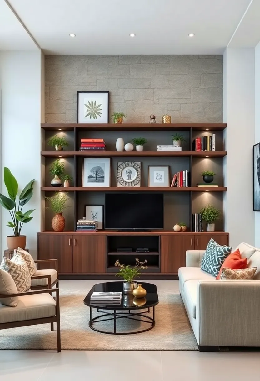 Display a mix of artwork, ⁤books, and plants to add personality and life to your built-in ‍shelves