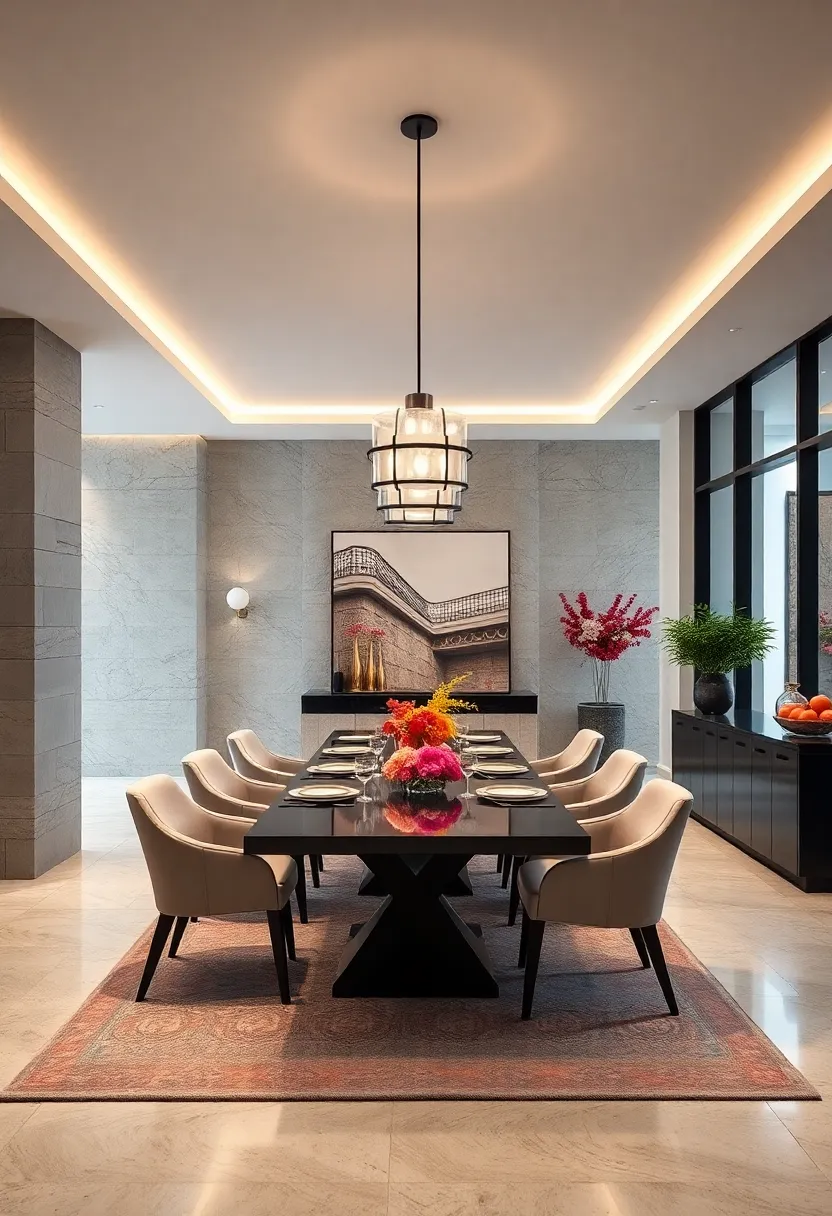 The thoughtful integration of ‍technology ensures a modern dining room that ⁣does not compromise style