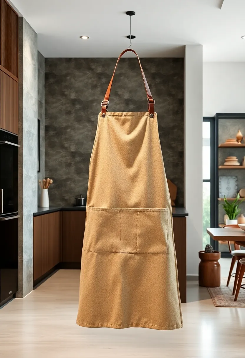 Designer Apron with Premium​ Leather Straps – Protection meets fashion for ⁤the‍ culinary enthusiast