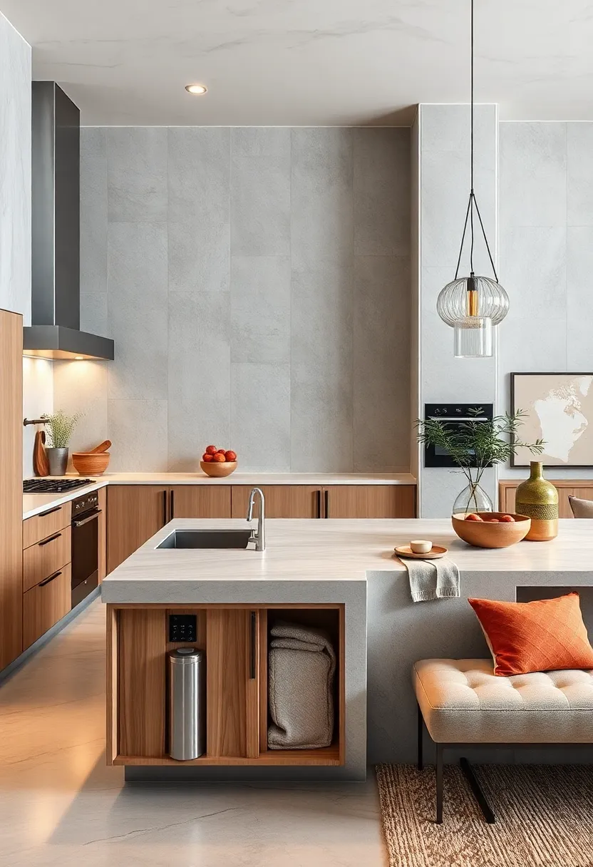 Concealed ⁢charging stations built into kitchen islands, keeping counters free of cords