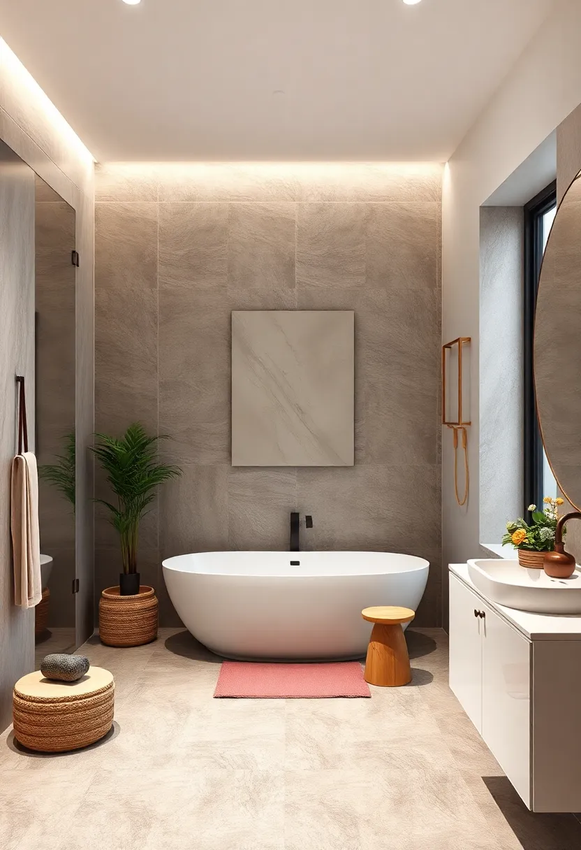 Embrace minimal yet functional décor, such ⁢as a single plant‌ or ⁢stone sculpture