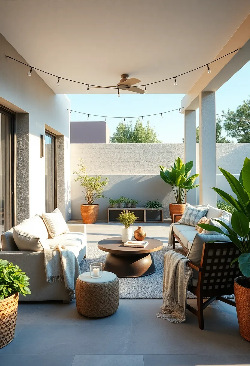Choose Neutral Outdoor Throws to add Comfort Without Overdoing It