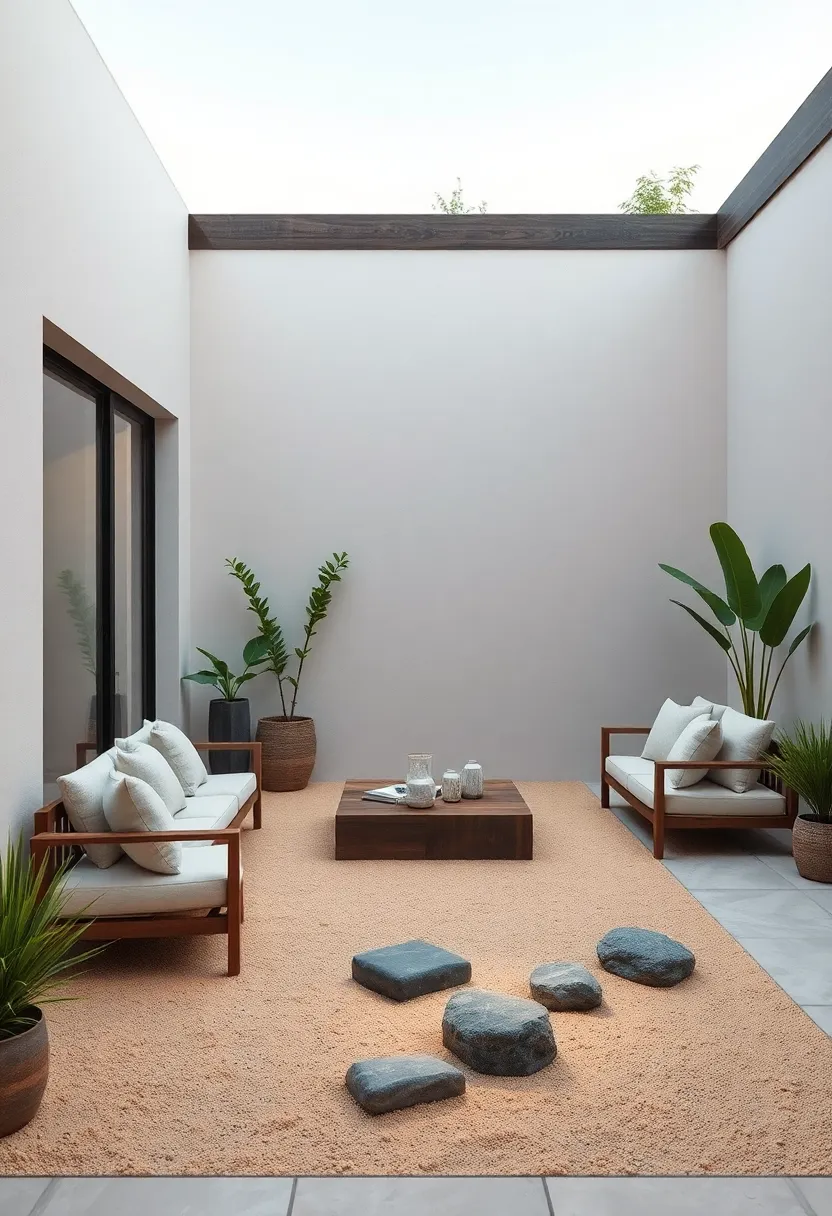 Create a Zen Garden Corner with Sand⁢ and Stones