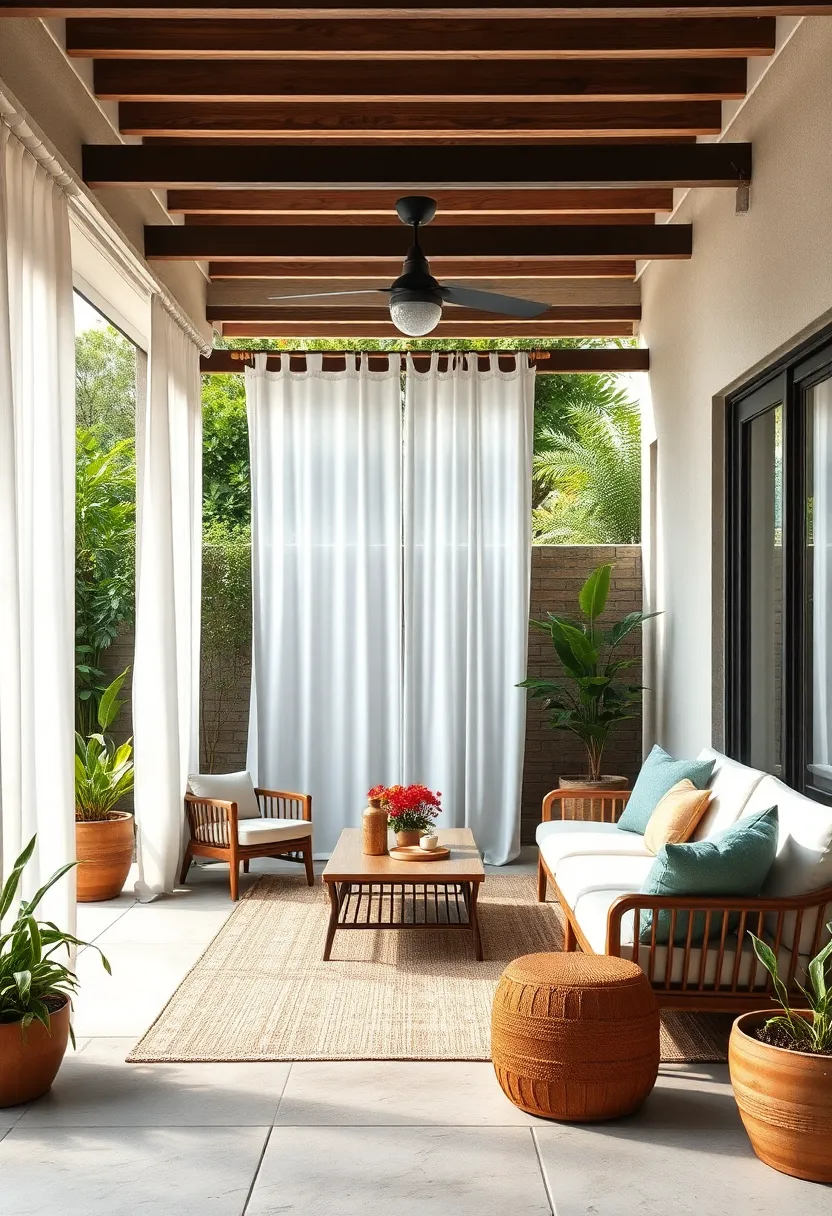 Hang Sheer, White Outdoor Curtains for Privacy and Lightness