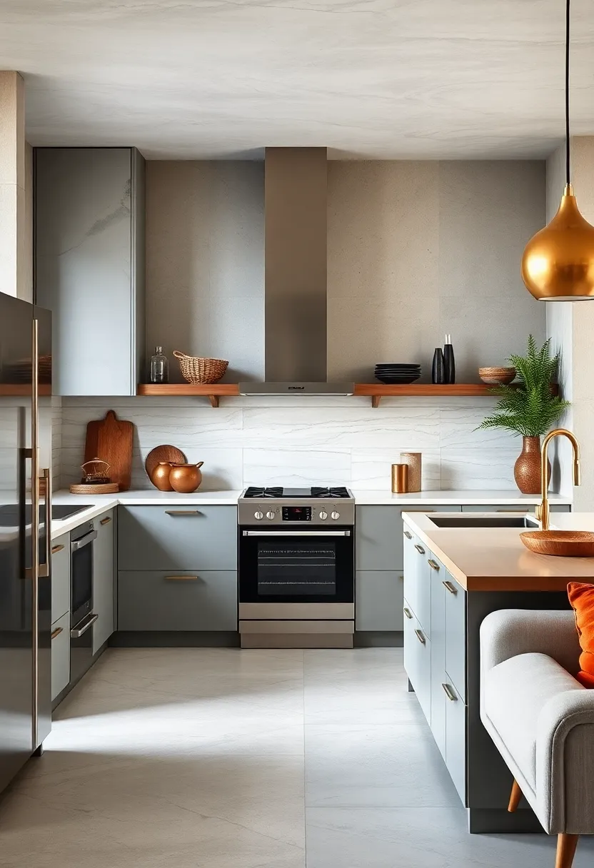 Mixed-metal kitchens bring ​balance by ‍complementing stainless steel appliances with subtle brass detailing