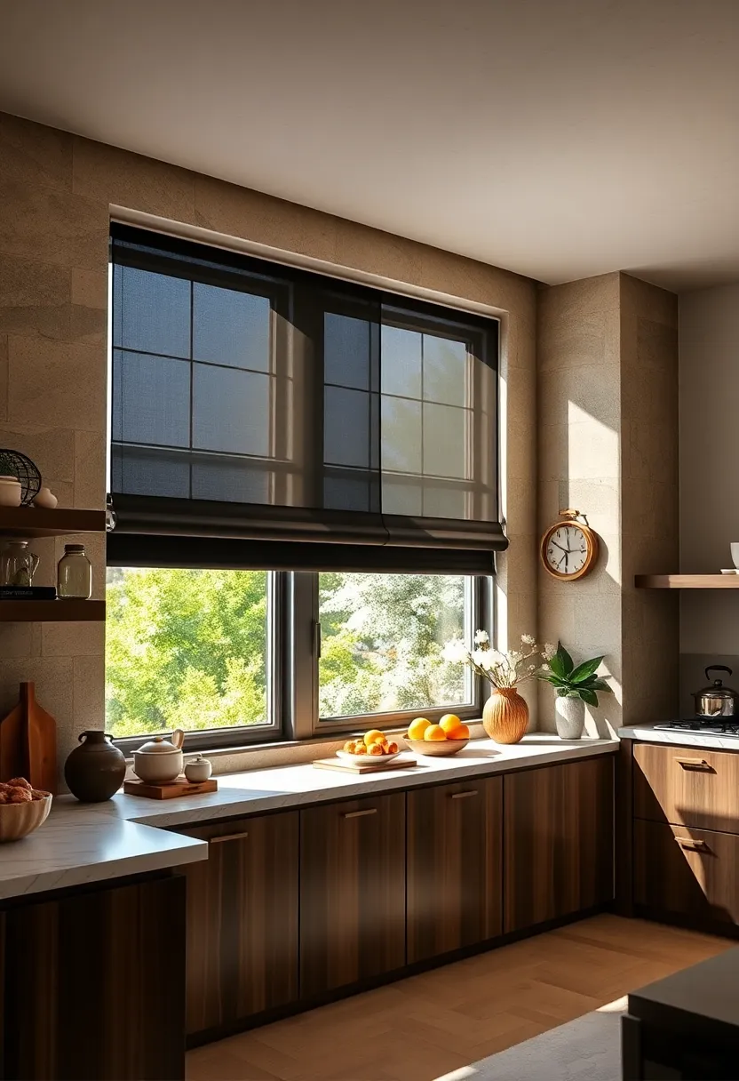 Blackout Roller Shades Paired with⁢ Windows ​for Light Control