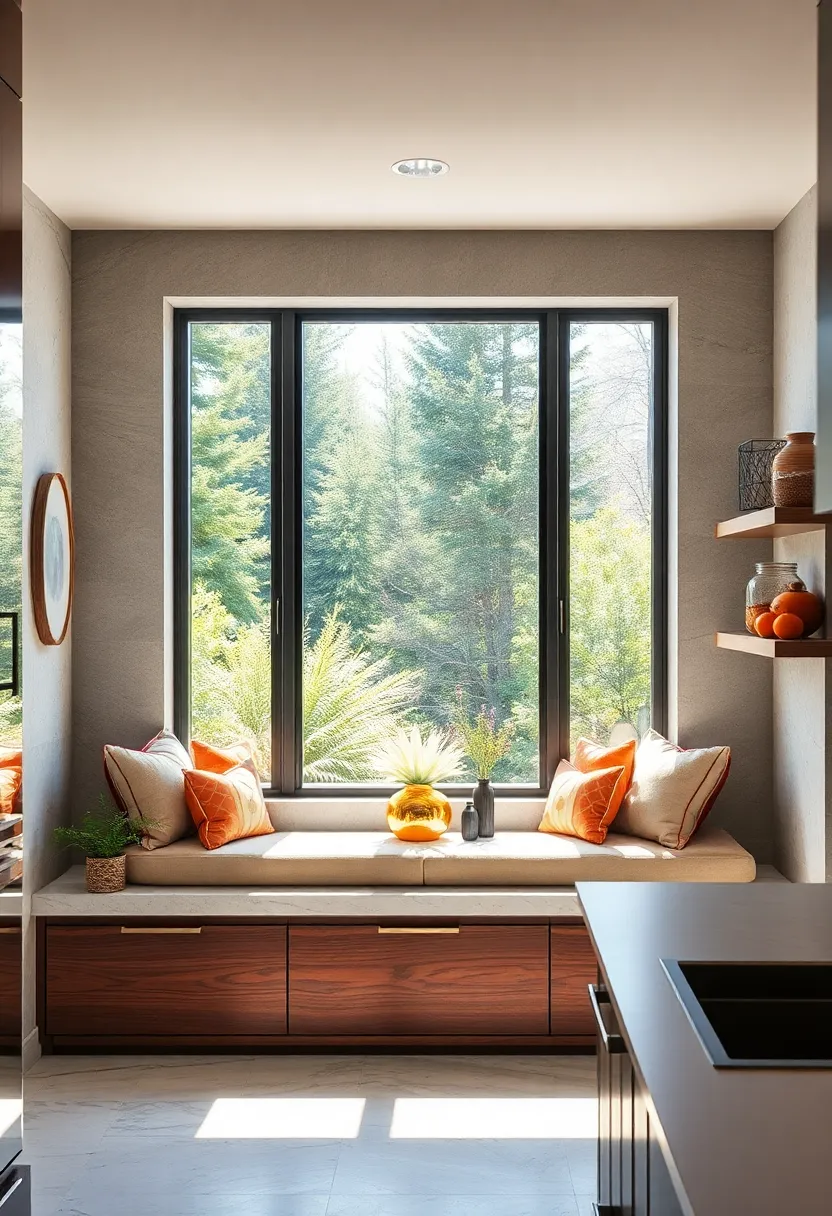 Recessed Window Seats with Storage for Cozy Cooking Nooks