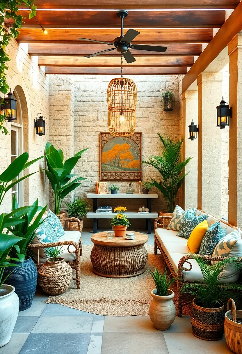 Combine raw and natural materials such as jute, wood, and leather ⁣for authentic bohemian appeal