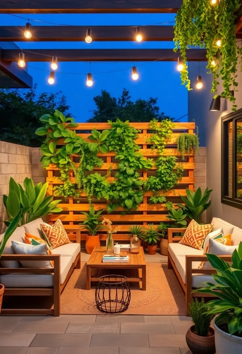 Craft a DIY pallet ⁣garden as a vertical greenery wall to maximize space and ⁣color