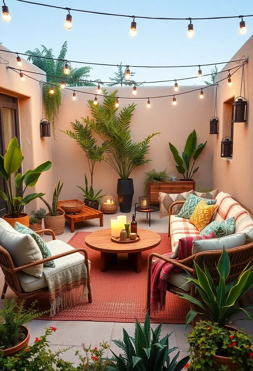 Place a soft⁤ throw blanket on⁢ your ‌seating to invite cozy evenings under ⁤the stars