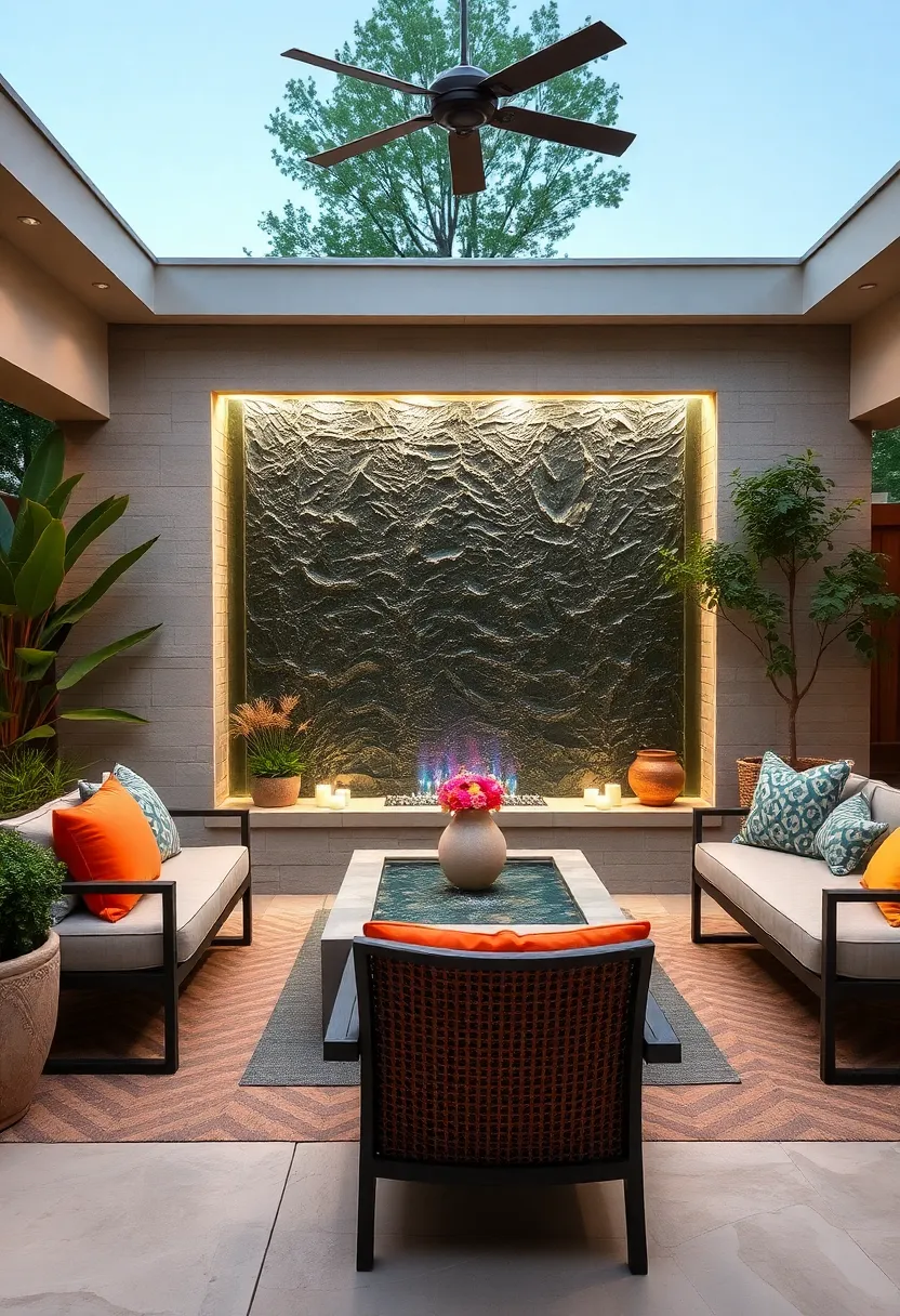 Glass Panel Water Wall – Impress ‍guests with a transparent glass ⁣panel water wall that adds‍ a sleek, artistic ‌flow to your⁣ space