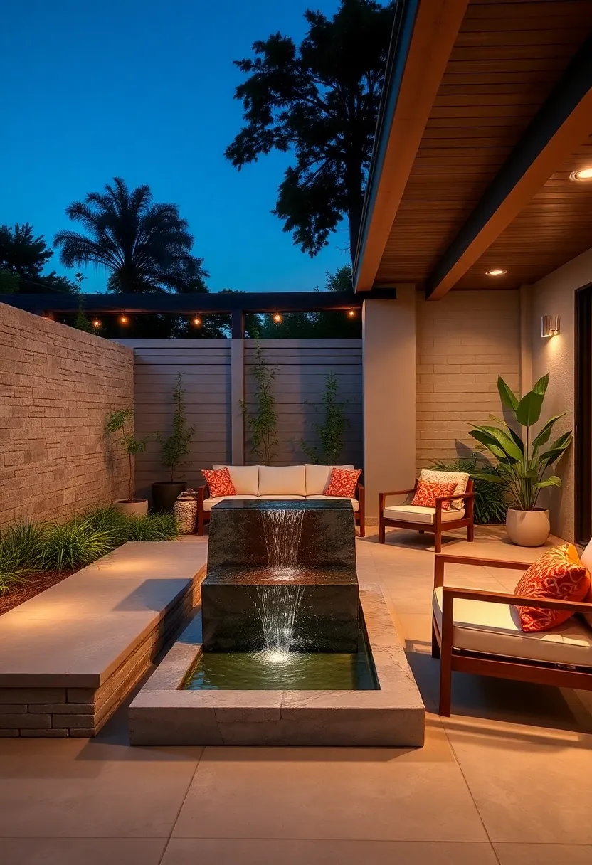 Modern Geometric Fountain – ​Combine‍ clean lines ⁤and minimalist design for a striking geometric water⁢ feature that complements contemporary patios