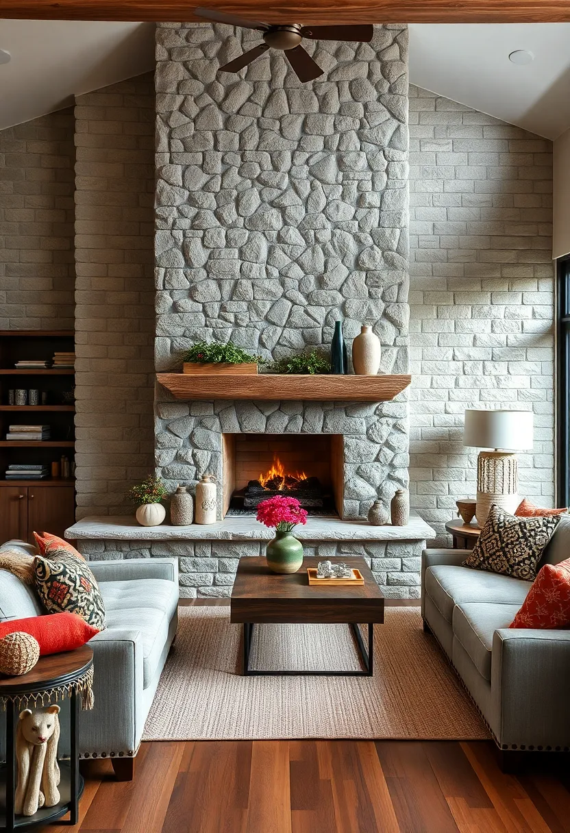 Add a small rustic⁢ wooden bench with cozy cushions for extra seating or display