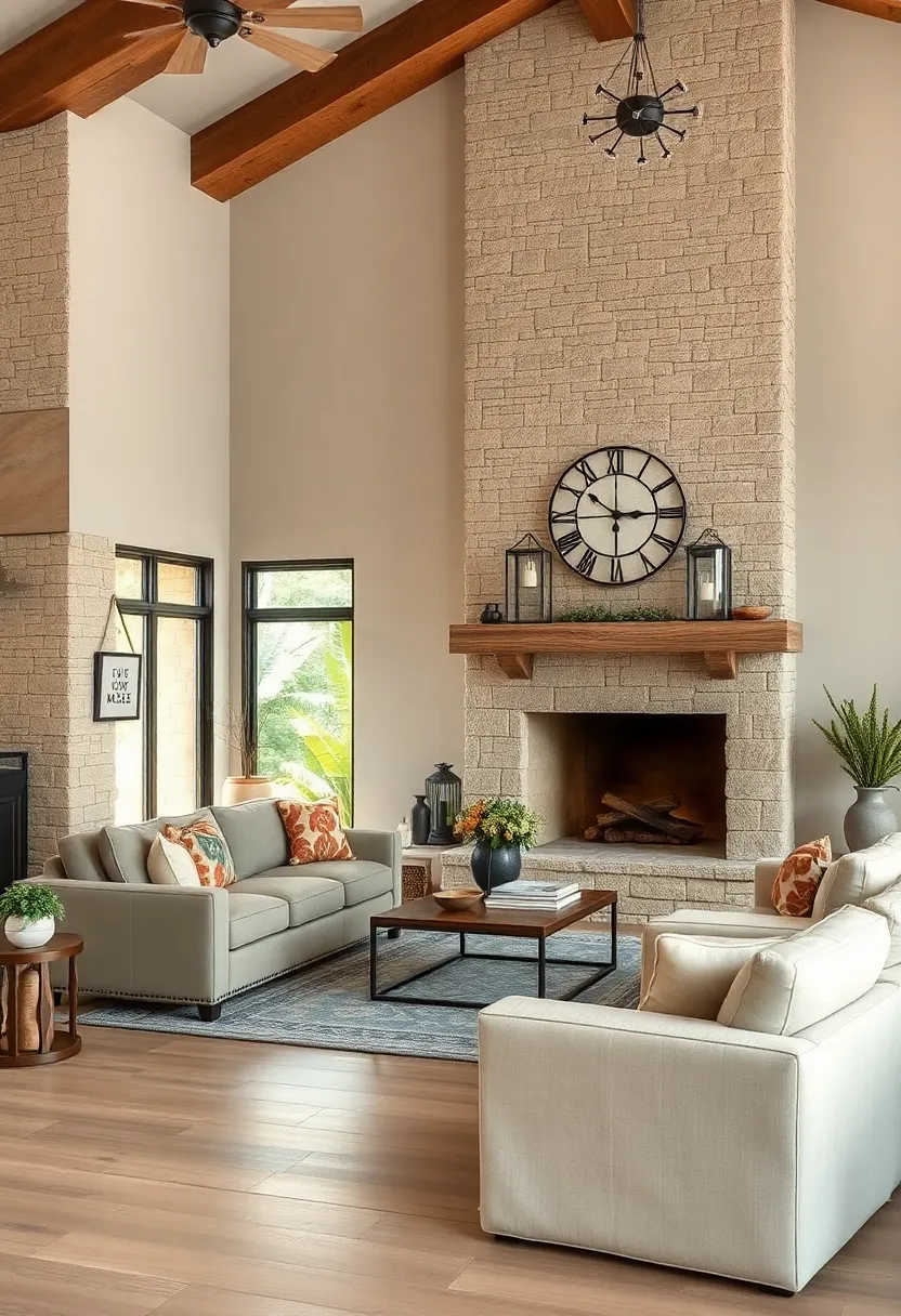 utilize antique rustic ⁣clocks or weathered‌ signs⁤ as ⁢wall decor to add character