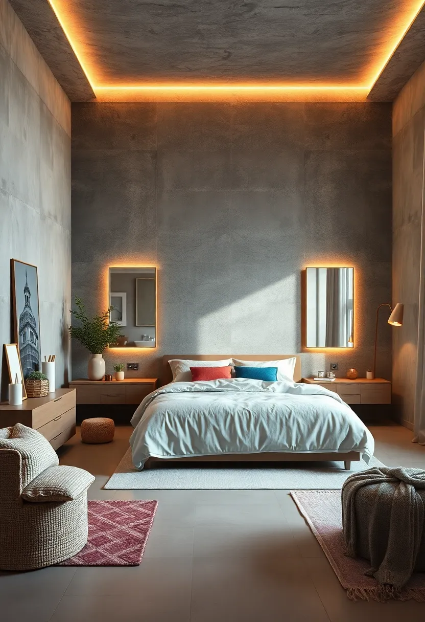 Incorporate dimmable mood lighting behind mirrors to enhance the sense of‌ space⁣ and warmth