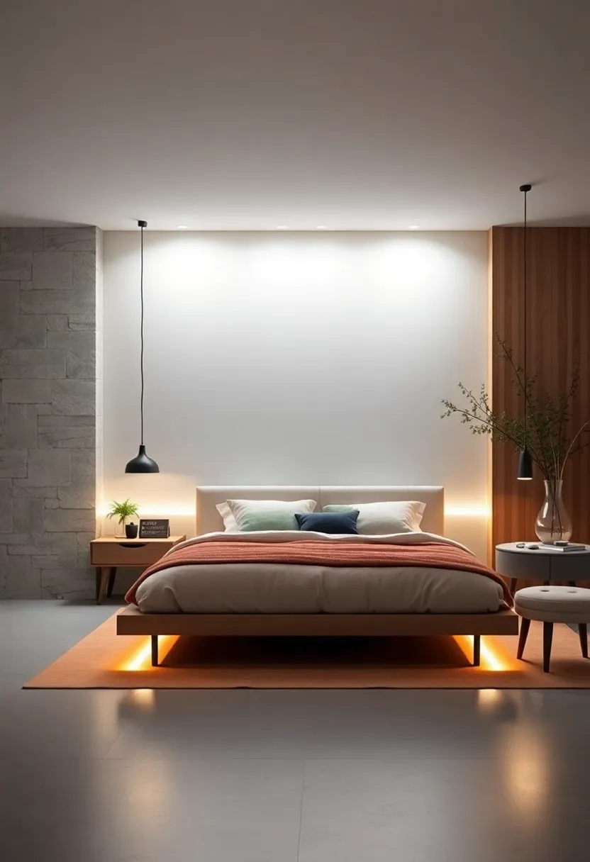 Install sleek,‌ recessed LED​ strips along the bed frame for⁢ subtle accent lighting that underscores clean design