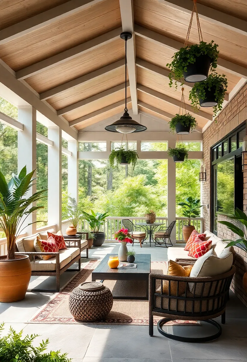 Ceiling Mounted planters: Integrate greenery that⁤ thrives⁢ overhead, blending nature and ⁤architecture