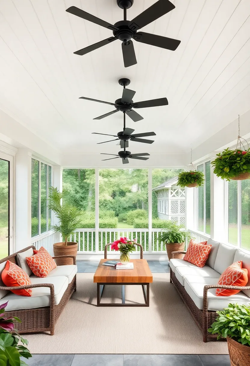Classic White Beadboard Ceiling: Timeless and clean, ⁣beadboard adds texture and charm to your‍ screened porch