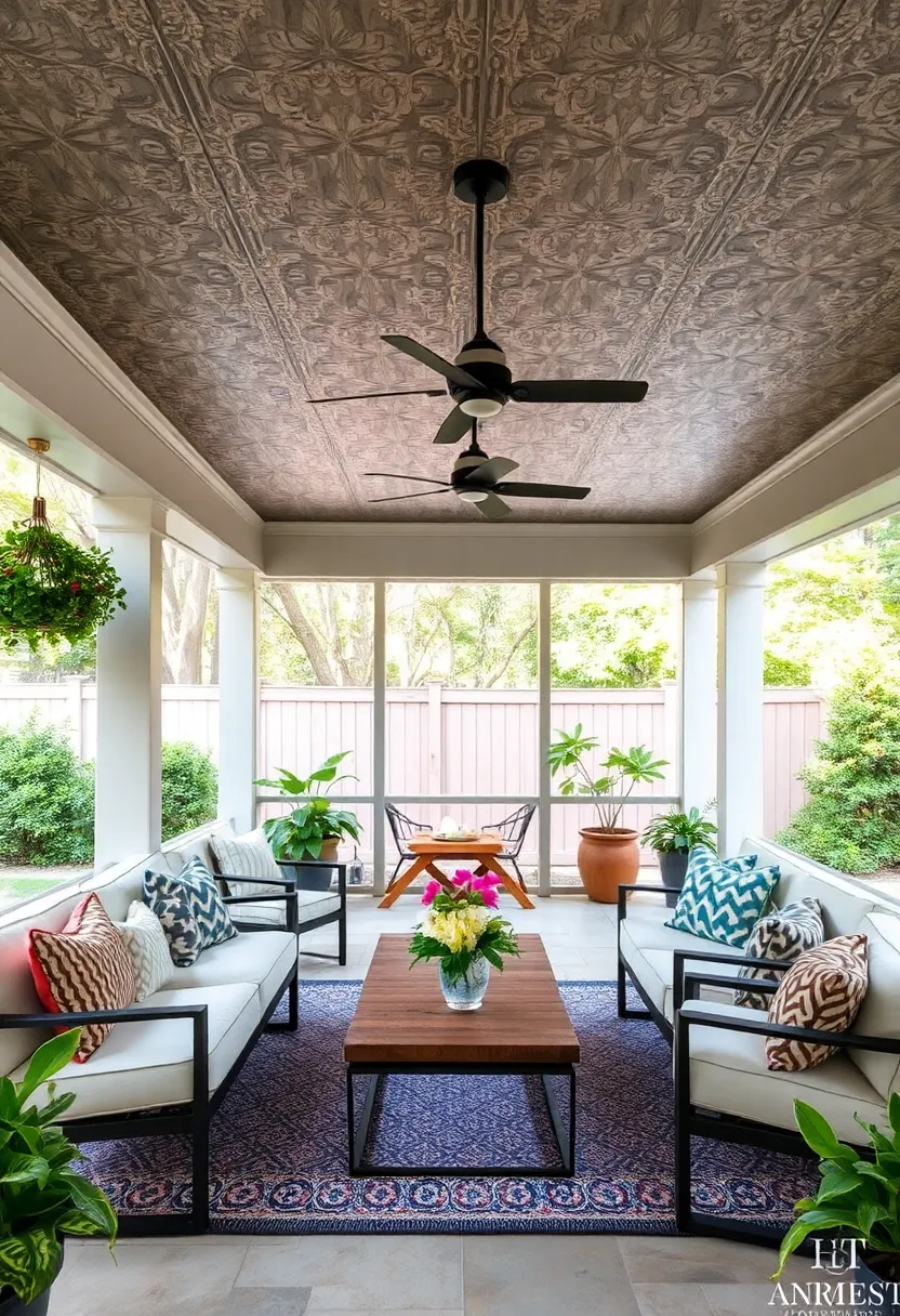 Faux Tin Panels in Soft ​Metallics: Channel vintage⁢ charm with ‍ornate yet subtle metallic⁤ ceiling covers